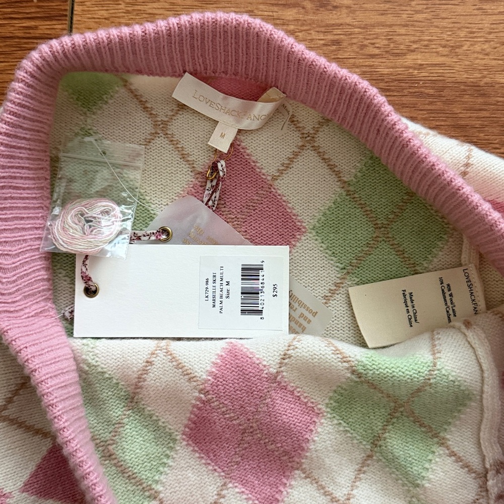 ARGYLE KNIT MINI SKIRT - Picture 3 of 6